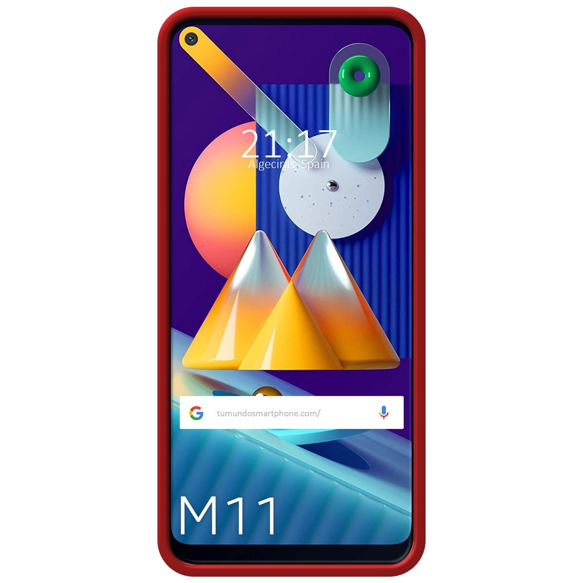 Funda Silicona Líquida Ultra Suave para Samsung Galaxy A11 / M11 color Roja