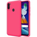Funda Silicona Líquida Ultra Suave para Samsung Galaxy A11/M11 color Rosa Fucsia