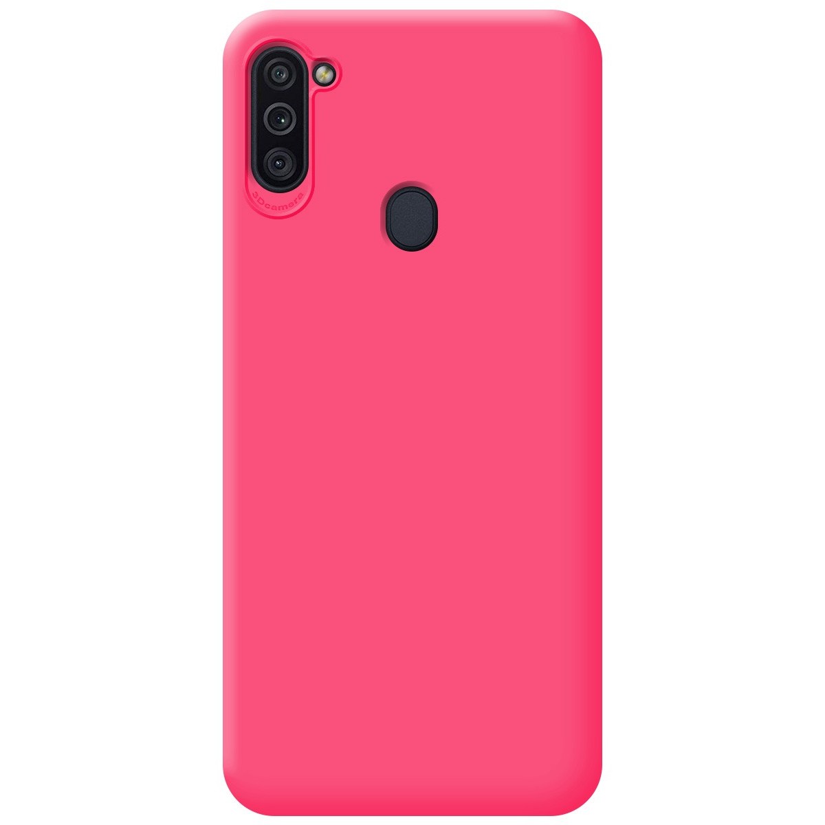 Funda Silicona Líquida Ultra Suave para Samsung Galaxy A11/M11 color Rosa Fucsia