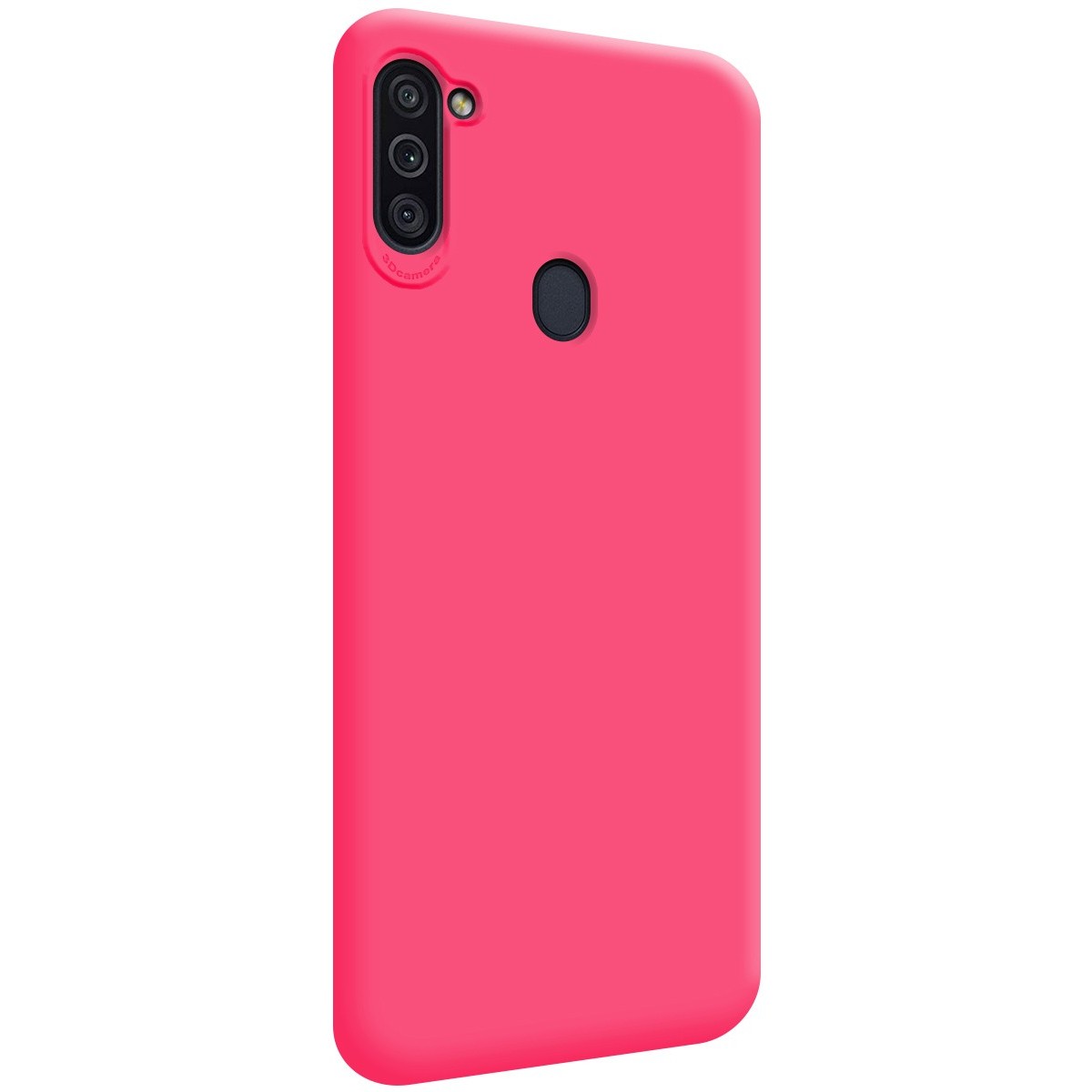 Funda Silicona Líquida Ultra Suave para Samsung Galaxy A11/M11 color Rosa Fucsia