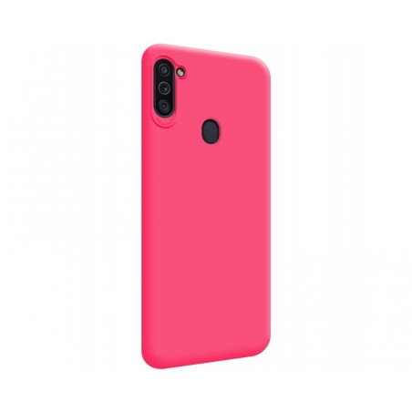 Funda Silicona Líquida Ultra Suave para Samsung Galaxy A11/M11 color Rosa Fucsia