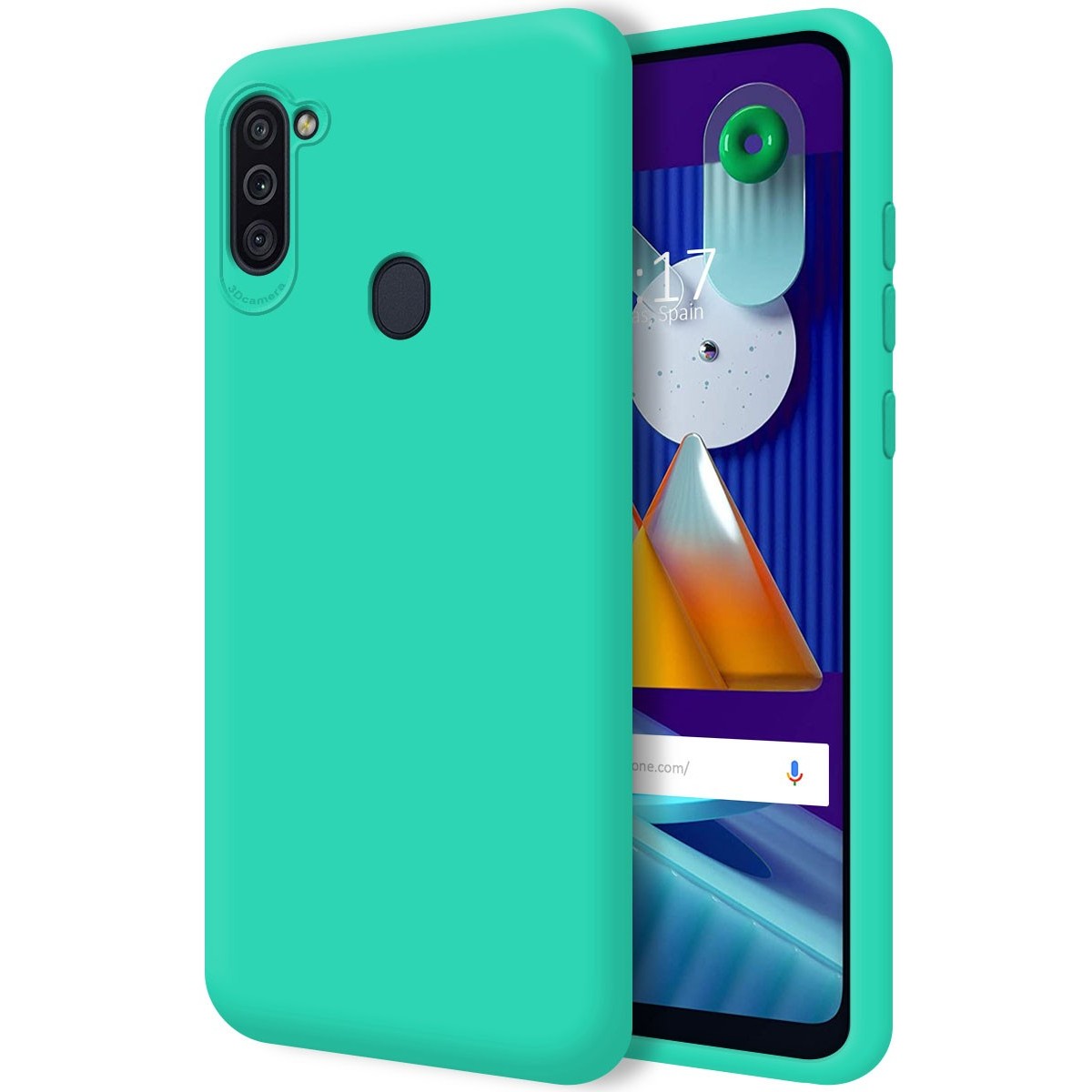 Funda Silicona Líquida Ultra Suave para Samsung Galaxy A11 / M11 color Verde