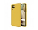 Funda Silicona Líquida Ultra Suave para Samsung Galaxy A12 / M12 color Amarilla