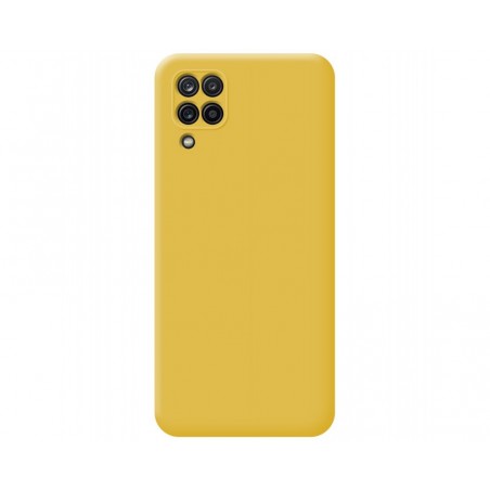 Funda Silicona Líquida Ultra Suave para Samsung Galaxy A12 / M12 color Amarilla