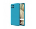 Funda Silicona Líquida Ultra Suave para Samsung Galaxy A12 / M12 color Azul