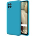 Funda Silicona Líquida Ultra Suave para Samsung Galaxy A12 / M12 color Azul