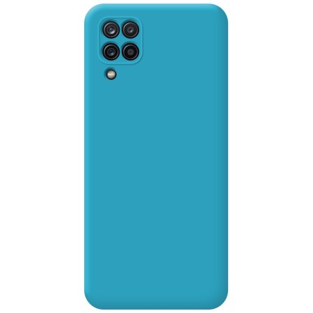 Funda Silicona Líquida Ultra Suave para Samsung Galaxy A12 / M12 color Azul