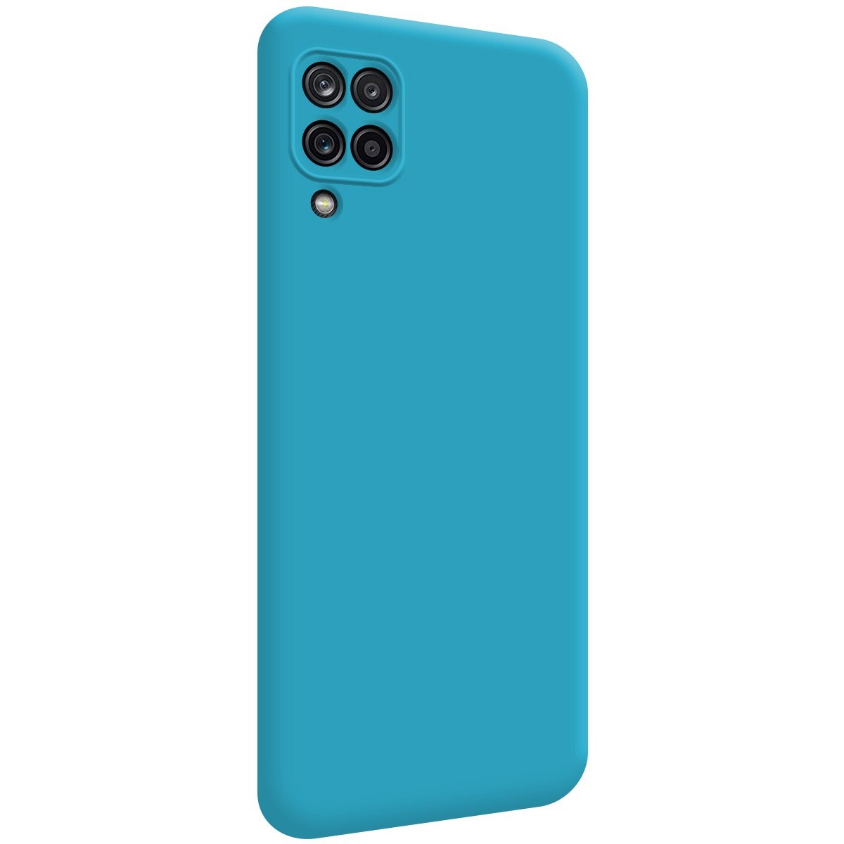 Funda Silicona Líquida Ultra Suave para Samsung Galaxy A12 / M12 color Azul