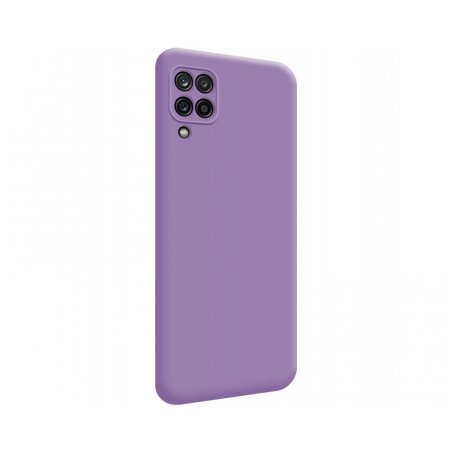 Funda Silicona Líquida Ultra Suave para Samsung Galaxy A12 / M12 color Morada