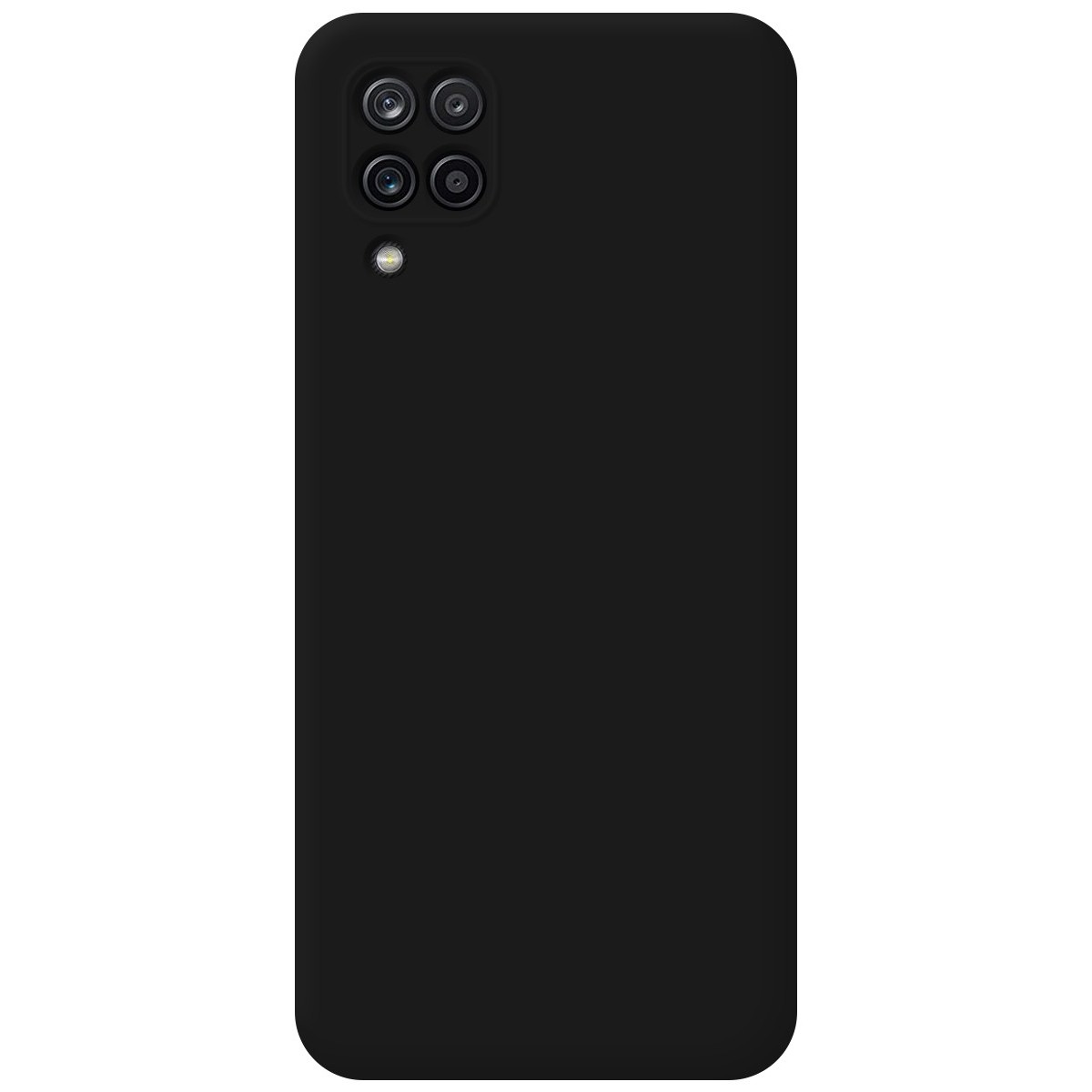 Funda Silicona Líquida Ultra Suave para Samsung Galaxy A12 / M12 color Negra