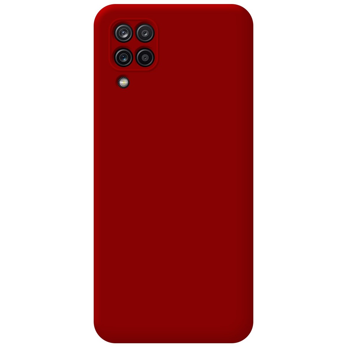 Funda Silicona Líquida Ultra Suave para Samsung Galaxy A12 / M12 color Roja