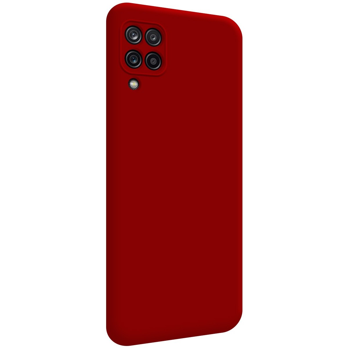 Funda Silicona Líquida Ultra Suave para Samsung Galaxy A12 / M12 color Roja