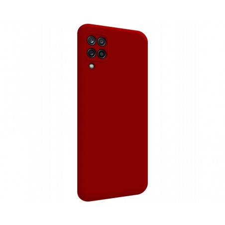 Funda Silicona Líquida Ultra Suave para Samsung Galaxy A12 / M12 color Roja