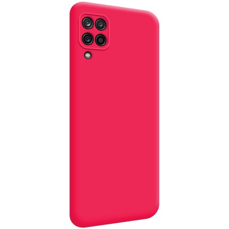 Funda Silicona Líquida Ultra Suave para Samsung Galaxy A12 / M12 color Rosa Fucsia