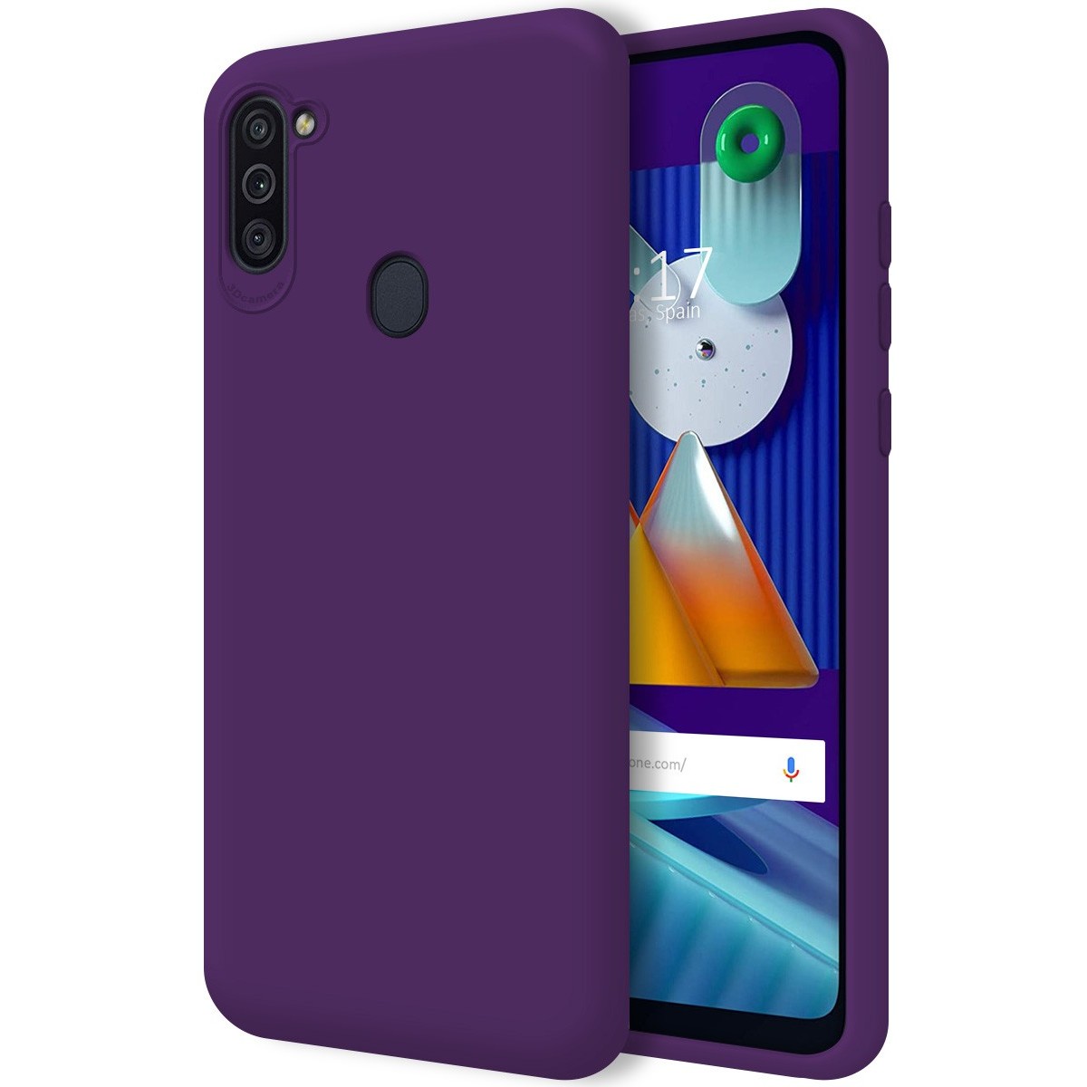 Funda Silicona Líquida Ultra Suave para Samsung Galaxy A11 / M11 color Morada