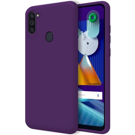 Funda Silicona Líquida Ultra Suave para Samsung Galaxy A11 / M11 color Morada