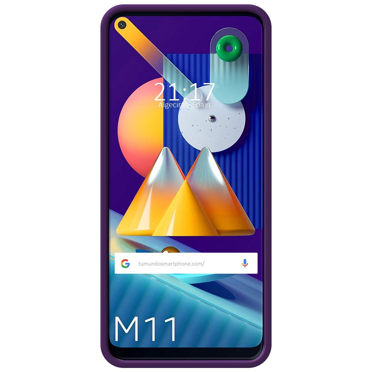 Funda Silicona Líquida Ultra Suave para Samsung Galaxy A11 / M11 color Morada