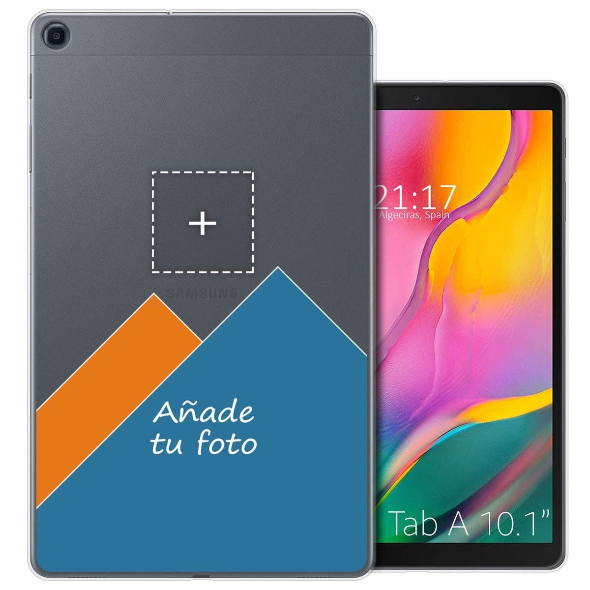 Personaliza tu Funda Gel Silicona Transparente con tu Fotografia para Samsung Galaxy Tab A 10.1 (2019) T510 / T515