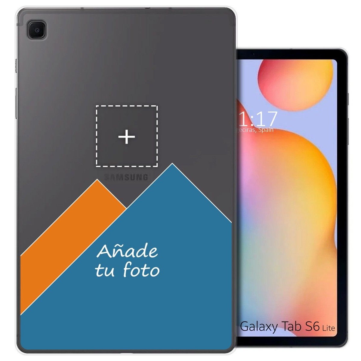 Personaliza tu Funda Gel Silicona Transparente con tu Fotografia para Samsung Galaxy Tab S6 Lite