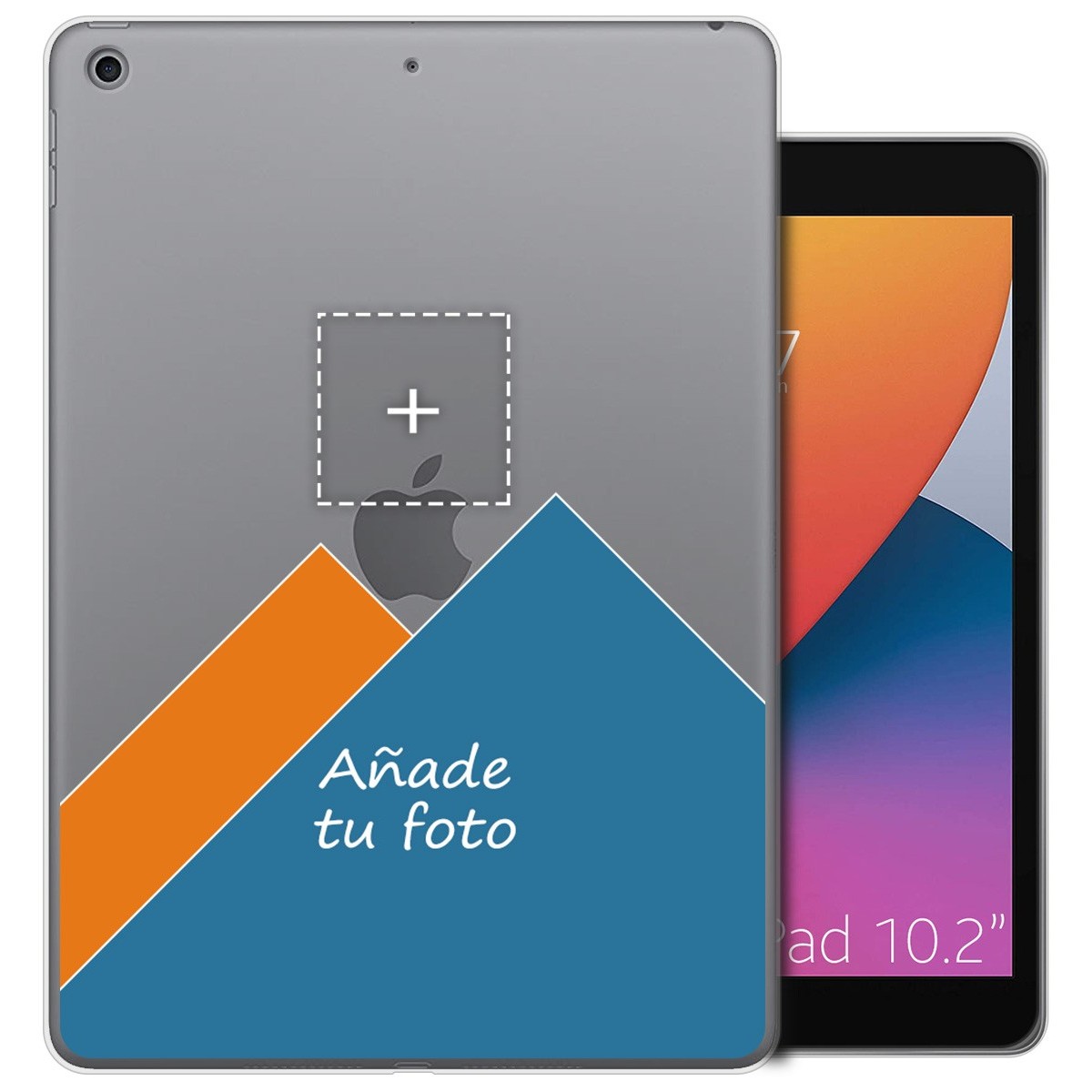 Personaliza tu Funda Gel Silicona Transparente con tu Fotografia para iPad 10.2 (2020) 8ª Gen. / (2019) 7ª Gen.