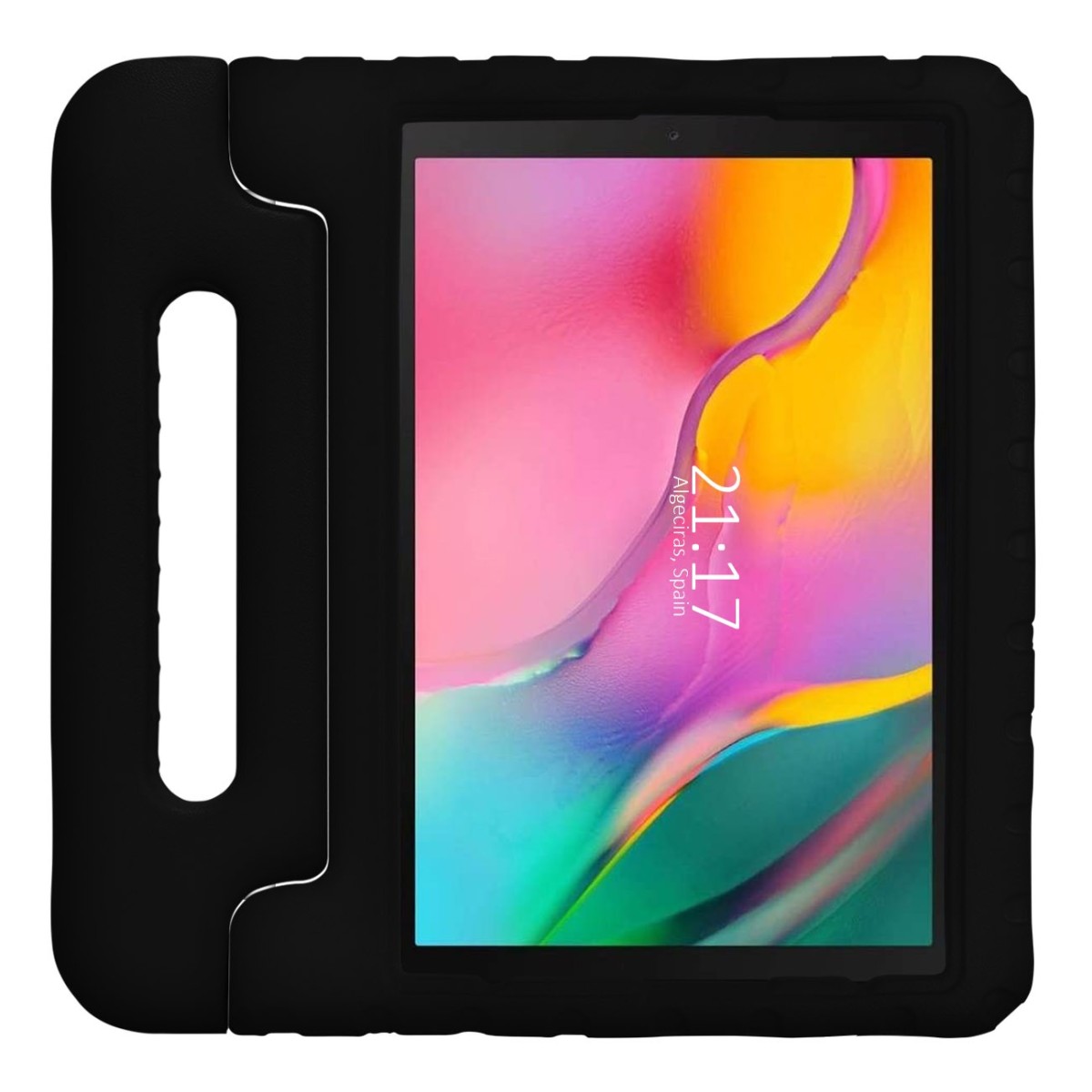 Funda Infantil Antigolpes con Asa para Samsung Galaxy Tab A 10.1 (2019) T510 / T515 color Negra