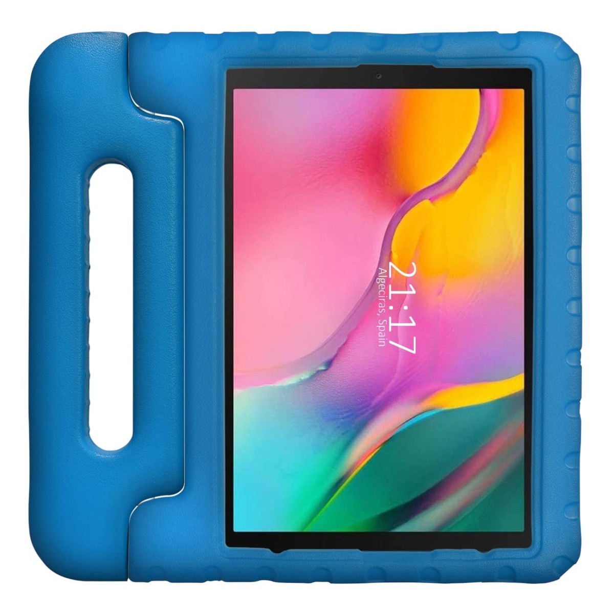 Funda Infantil Antigolpes con Asa para Samsung Galaxy Tab A 10.1 (2019) T510 / T515 color Azul