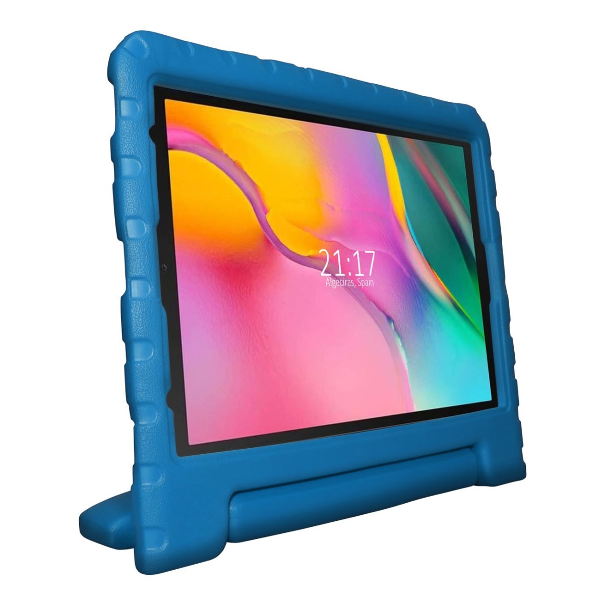 Funda Infantil Antigolpes con Asa para Samsung Galaxy Tab A 10.1 (2019) T510 / T515 color Azul