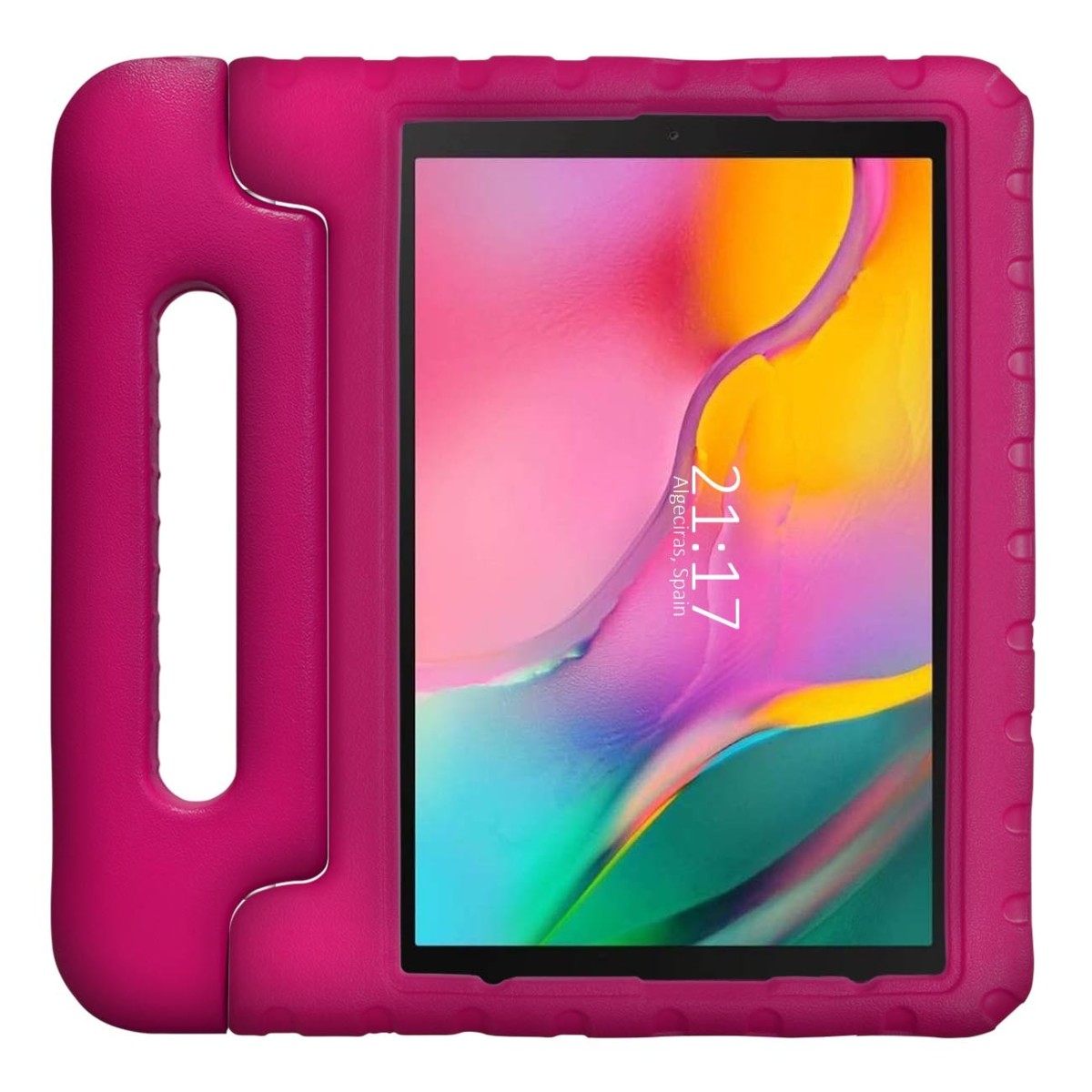 Funda Infantil Antigolpes con Asa para Samsung Galaxy Tab A 10.1 (2019) T510 / T515 color Rosa