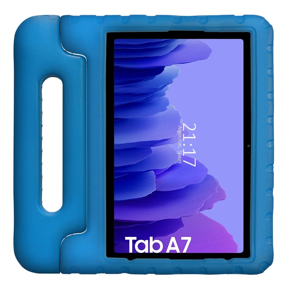 Funda Infantil Antigolpes con Asa para Samsung Galaxy Tab A7 (2020) T500 color Azul
