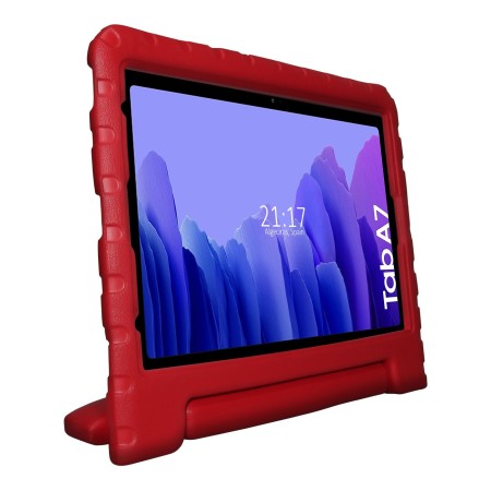 Funda Infantil Antigolpes con Asa para Samsung Galaxy Tab A7 (2020) T500 color Roja