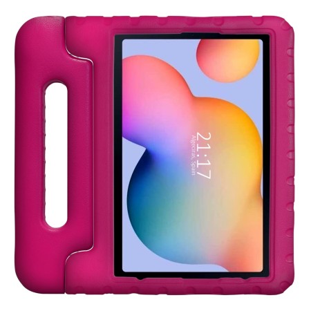 Funda Infantil Antigolpes con Asa para Samsung Galaxy Tab S6 Lite color Rosa