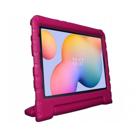 Funda Infantil Antigolpes con Asa para Samsung Galaxy Tab S6 Lite color Rosa