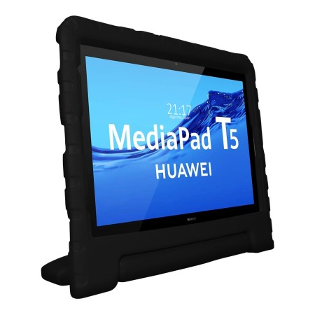 Funda Infantil Antigolpes con Asa para Huawei MediaPad T5 color Negra