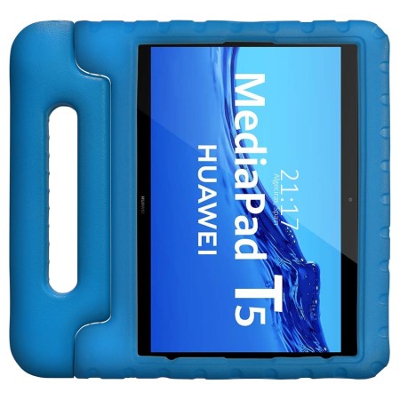 Funda Infantil Antigolpes con Asa para Huawei MediaPad T5 color Azul