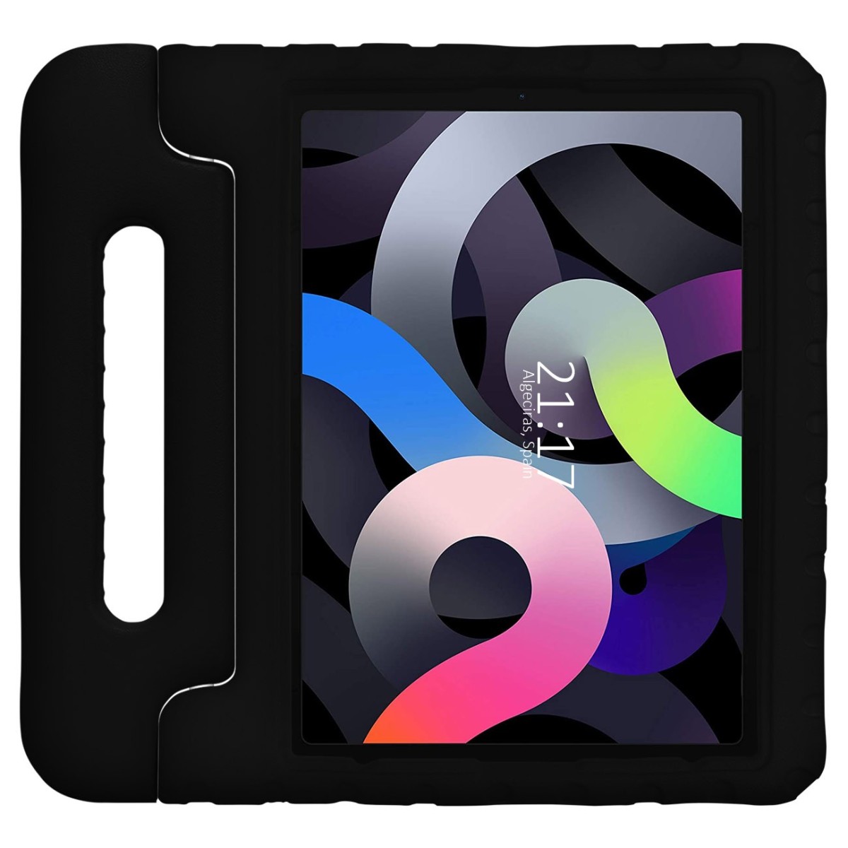 Funda Infantil Antigolpes con Asa para ipad 9.7 (2018/2017) / iPad Air / iPad Air 2 color Negra