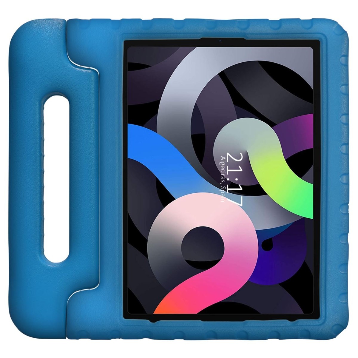 Funda Infantil Antigolpes con Asa para iPad 9.7 (2018/2017) / iPad Air / iPad Air 2 color Azul