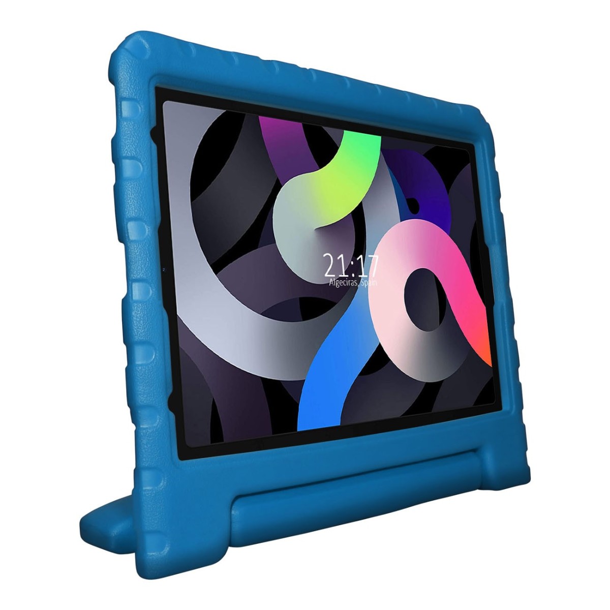 Funda Infantil Antigolpes con Asa para iPad 9.7 (2018/2017) / iPad Air / iPad Air 2 color Azul