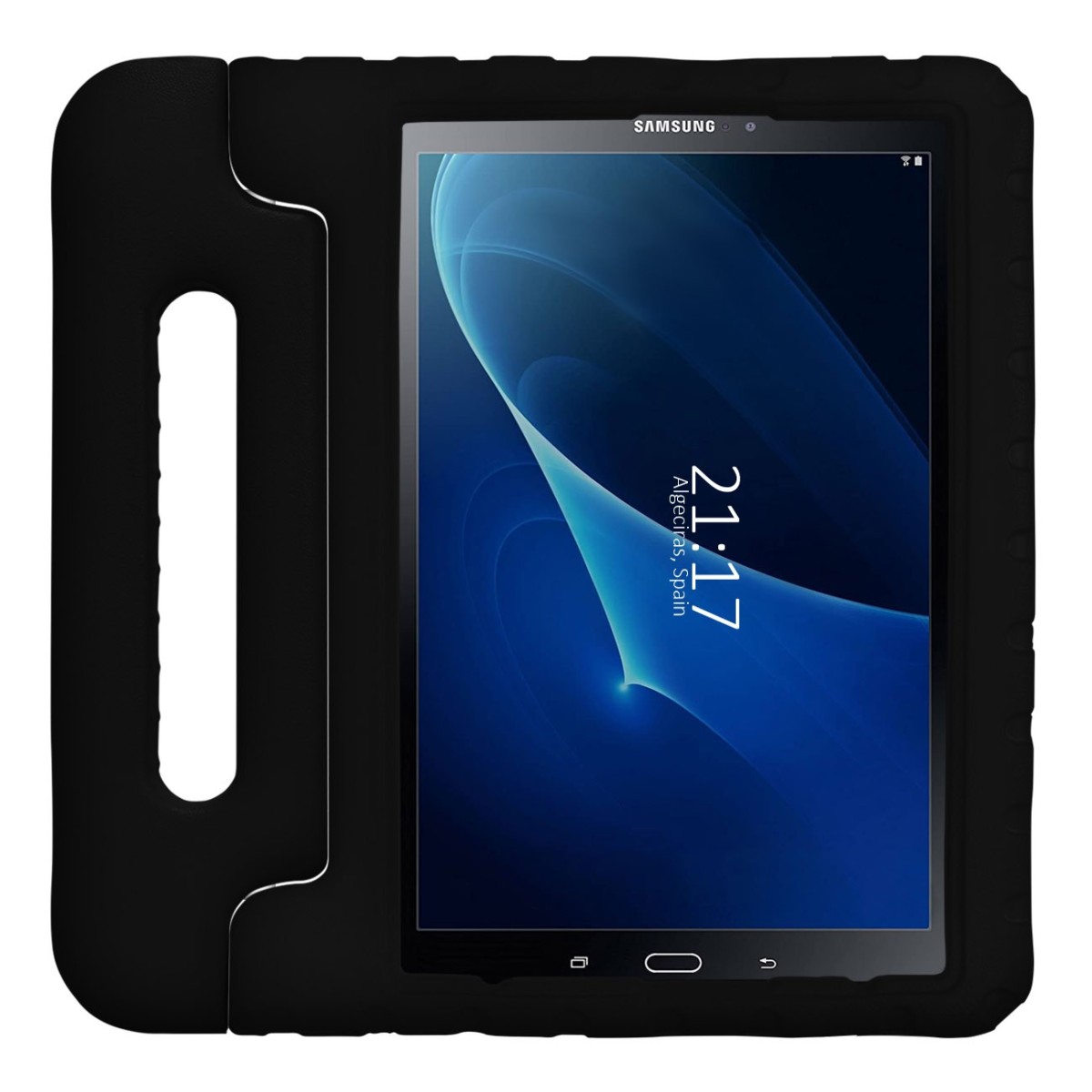 Funda Infantil Antigolpes con Asa para Samsung Galaxy Tab A 10.1 (2016) T580 color Negra