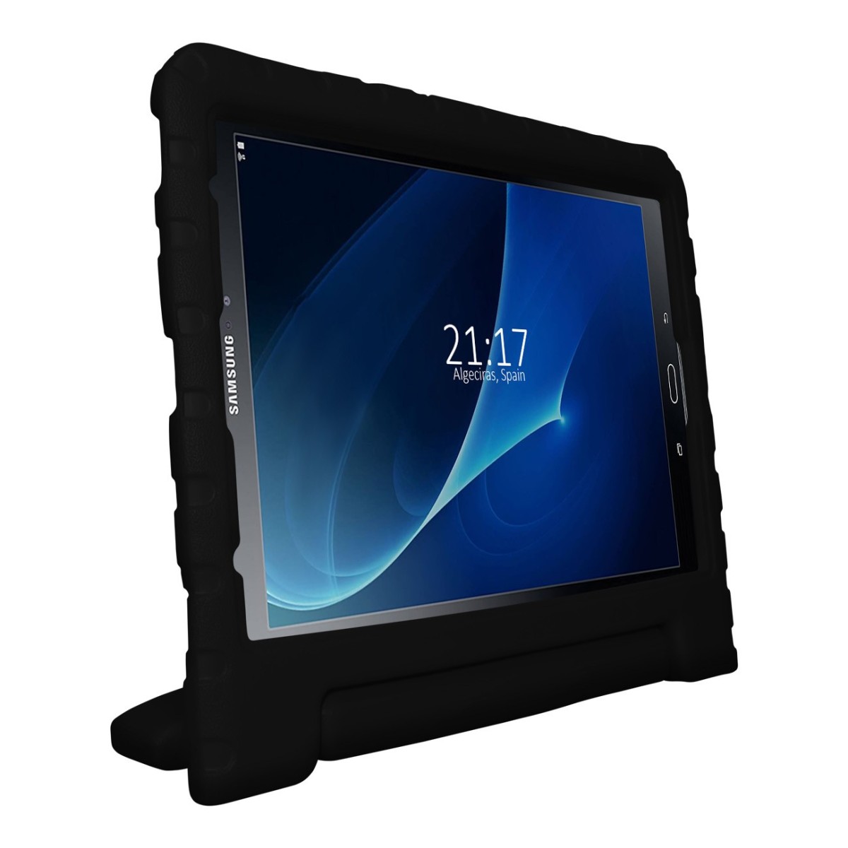 Funda Infantil Antigolpes con Asa para Samsung Galaxy Tab A 10.1 (2016) T580 color Negra