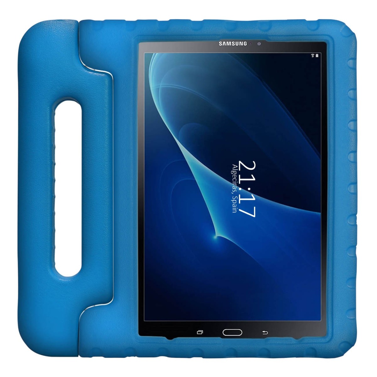 Funda Infantil Antigolpes con Asa para Samsung Galaxy Tab A 10.1 (2016) T580 color Azul