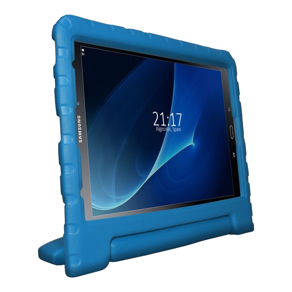 Funda Infantil Antigolpes con Asa para Samsung Galaxy Tab A 10.1 (2016) T580 color Azul
