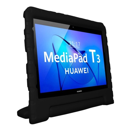 Funda Infantil Antigolpes con Asa para Huawei MediaPad T3 color Negra