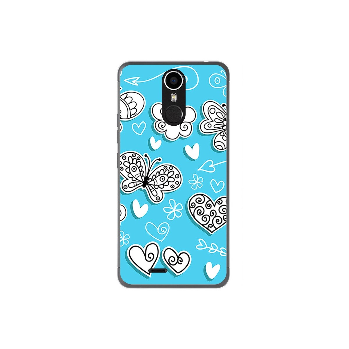 Funda Gel Tpu para Ulefone Metal Diseño Mariposas Dibujos