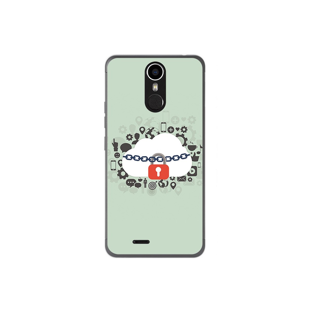 Funda Gel Tpu para Ulefone Metal Diseño Nube Dibujos