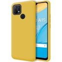 Funda Silicona Líquida Ultra Suave para Oppo A15 color Amarilla