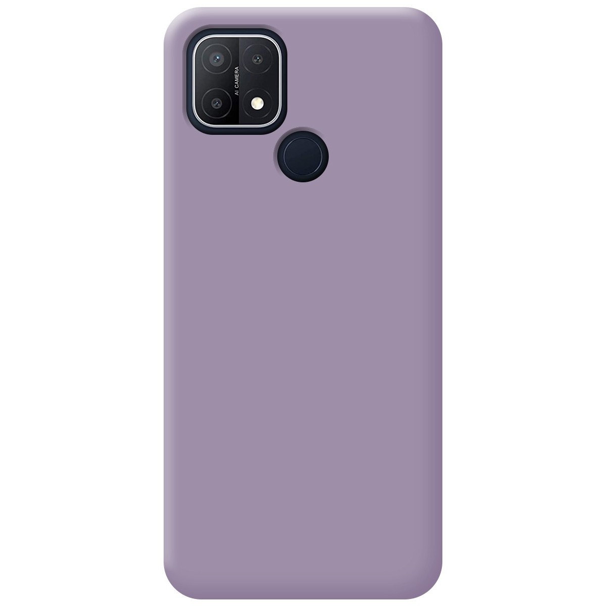Funda Silicona Líquida Ultra Suave para Oppo A15 color Morada