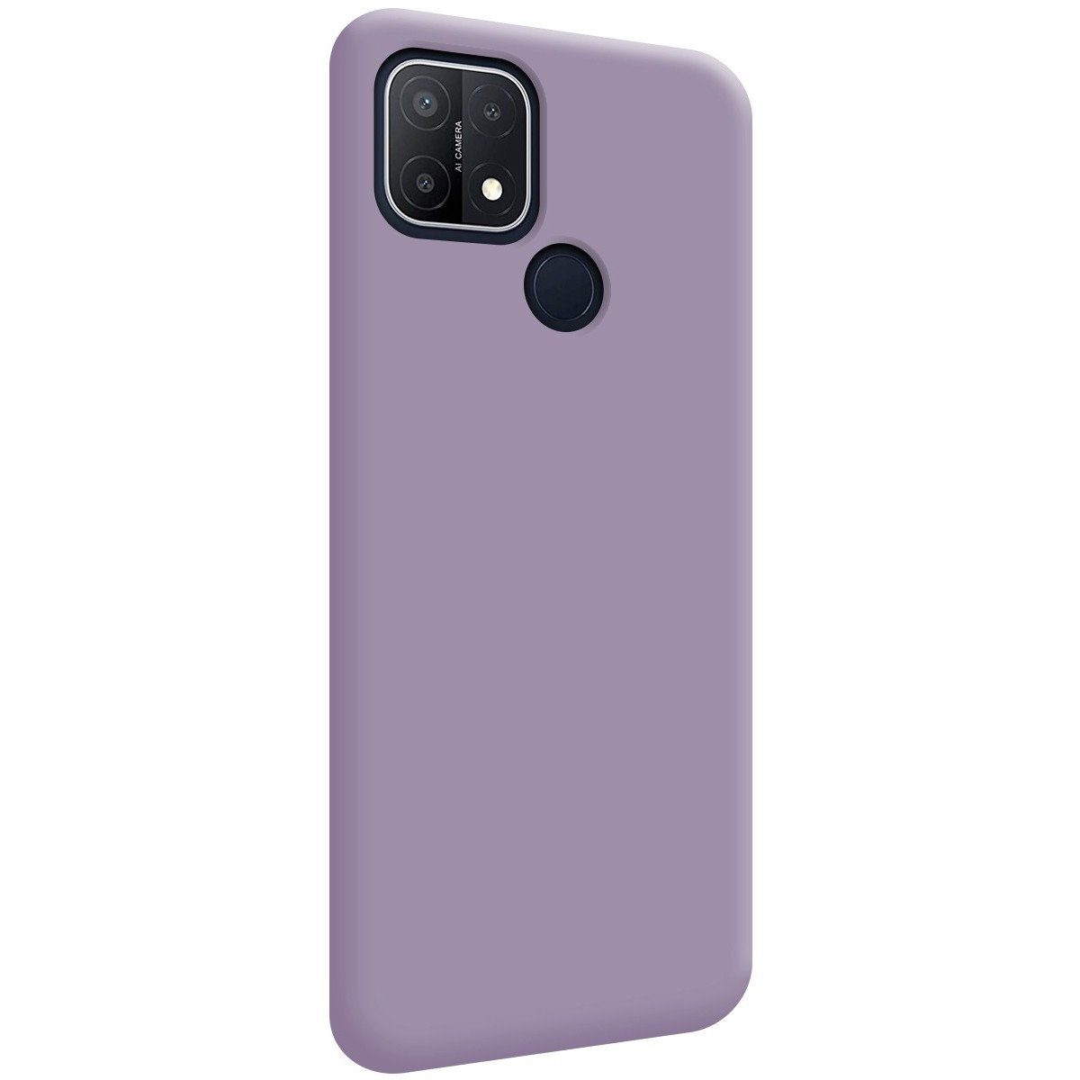 Funda Silicona Líquida Ultra Suave para Oppo A15 color Morada
