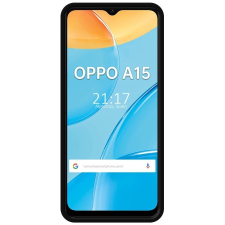 Funda Silicona Líquida Ultra Suave para Oppo A15 color Negra
