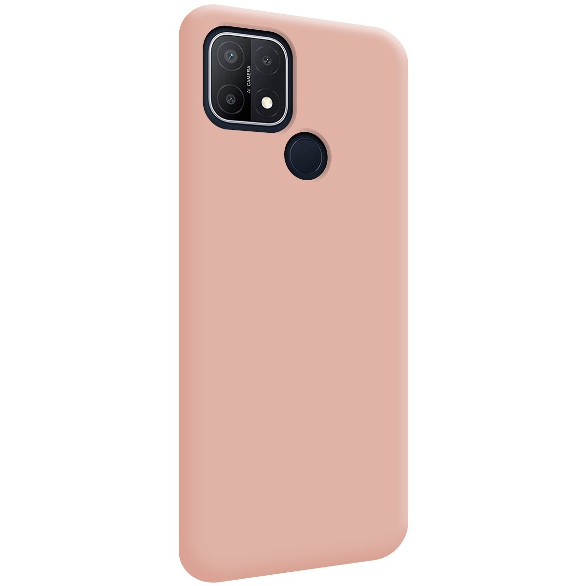 Funda Silicona Líquida Ultra Suave para Oppo A15 color Rosa