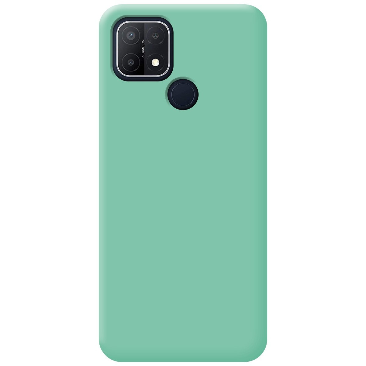 Funda Silicona Líquida Ultra Suave para Oppo A15 color Verde